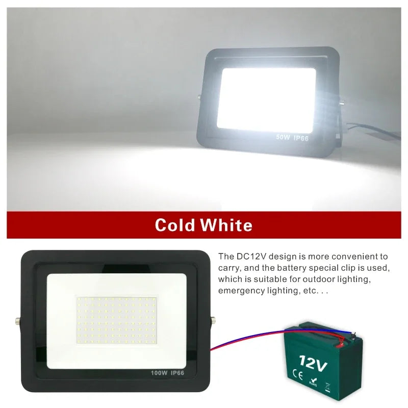 Foco Led 12v Dc 100W