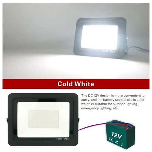 Foco Led 12v Dc 100W