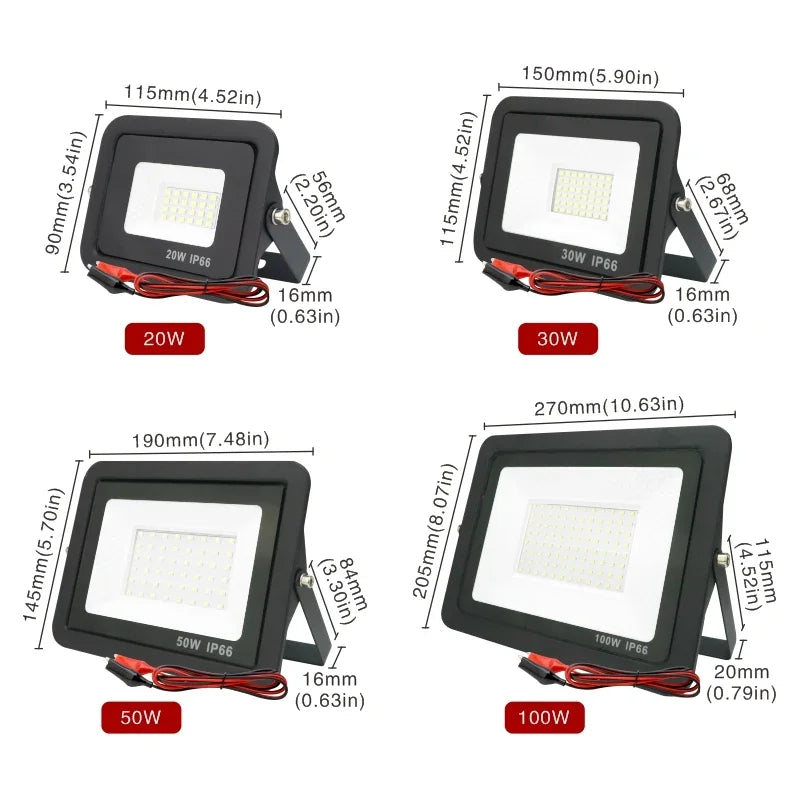 Foco Led 12v Dc 100W