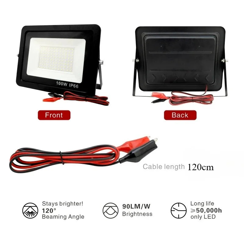 Foco Led 12v Dc 100W